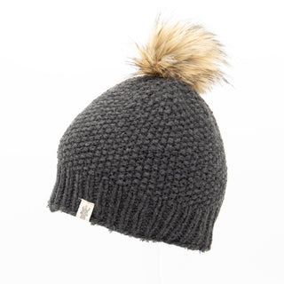 A Moss Fur Pom Pom Hat.