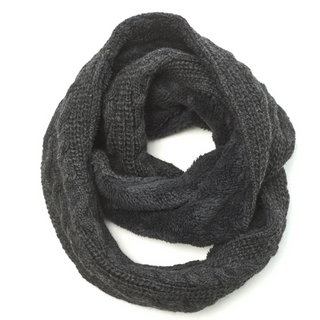 A Trinitas Sherpa Lined Infinity Scarf on a white background.