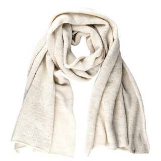 A handmade Air Wrap Scarf on a white background.