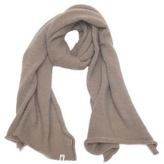 A handmade Air Wrap Scarf on a white background.