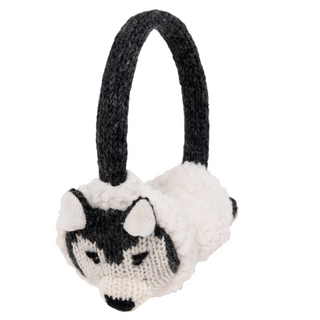 A hand-knit Wolf Earmuff from Nepal.
